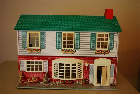 vintage metal doll houses|old metal doll houses 1960s.